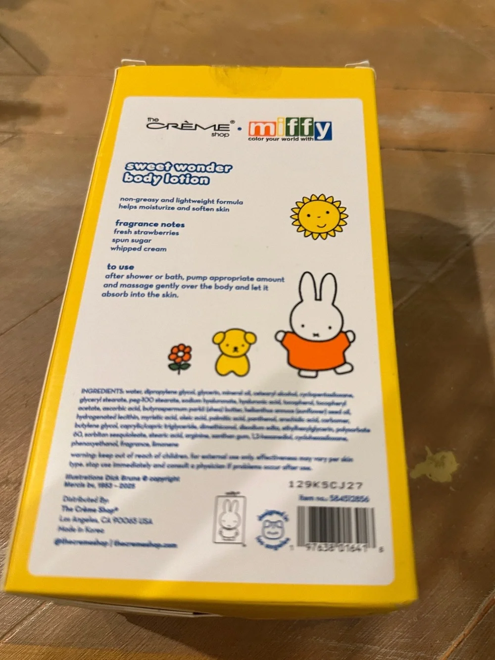 🐰💛 The Crème Shop x Miffy Sweet Wonder Body Lotion